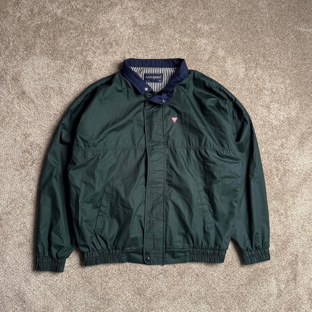 VINTAGE FOREST GREEN SWINGSTER TRACK JACKET
